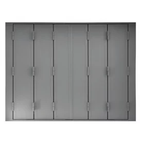 Volet persienne repliable aluminium isolé Volet persienne aluminium isolé 6 vantaux