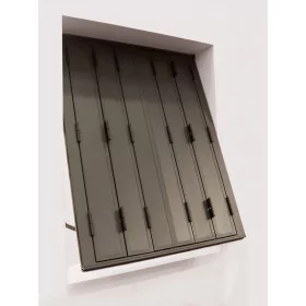 Volet persienne repliable aluminium isolé