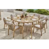 Ensemble table Serena Ø180 avec ses 8 fauteuils