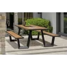 Table avec banc fixe Toronto 8 personnes