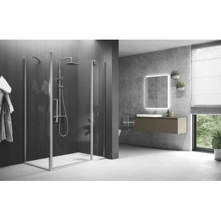 Paroi de douche YOUNG 2 P+F pose en angle