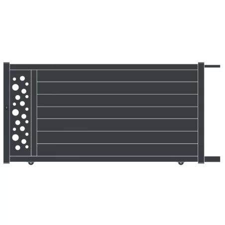 Portail coulissant en aluminium Effervescence