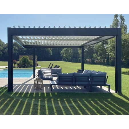 Pergola bioclimatique autoportée Hawai|fenetres-pas-cher.com