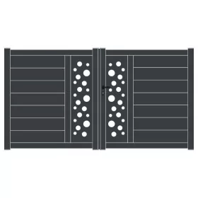 Portail battant en aluminium effervescence Portail battant en aluminium effervescence