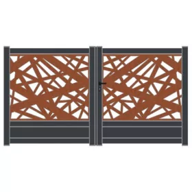 Portail battant en aluminium Toile