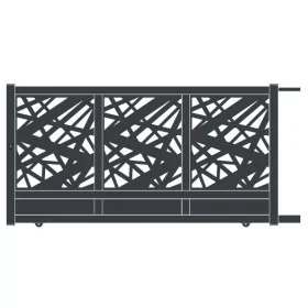 Portail coulissant en aluminium Toile Portail coulissant toile