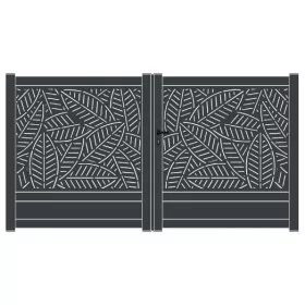 Portail battant en aluminium Feuillage