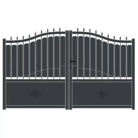 Portail aluminium battant manoir