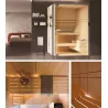 Sauna Celsius de Novellini avec vue intérieure |fenetres-pas-cher.com