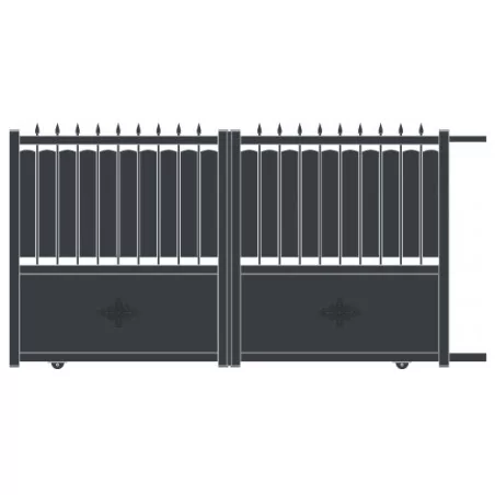 portail aluminium coulissant Villa
