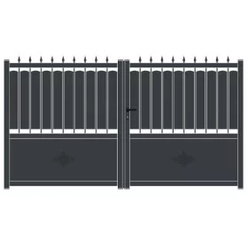 Portail battant en aluminium Villa