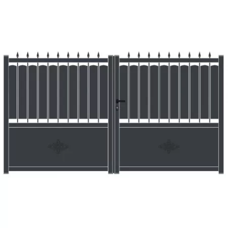 Portail aluminium battant Villa