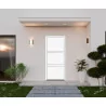 Porte d'entrée aluminium monobloc blanche RAL 9016
