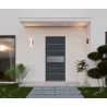 Porte d'entrée aluminium monobloc Nantes gris anthracite RAL 7016
