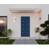 Porte d'entrée aluminium monobloc NIMES bleu RAL 5003