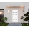Porte d'entrée aluminium monobloc NIMES blanc RAL 9016