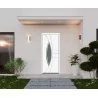 Porte d'entrée aluminium monobloc ANGERS blanc RAL 9016