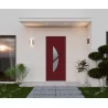 Porte d'entrée aluminium monobloc Nice bordeaux RAL 3004