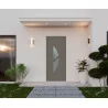 Porte d'entrée aluminium monobloc Nice RAL 7039