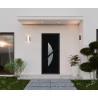 Porte d'entrée aluminium monobloc Nice noir RAL 9005