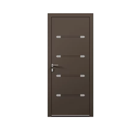 Porte d'entrée aluminium monobloc
