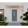 Porte d'entrée aluminium monobloc Avignon RAL 7031