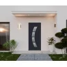 Porte d'entrée aluminium monobloc Lille RAL 2100 sablé