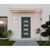 Porte d'entrée aluminium monobloc Menton gris anthracite RAL 7016