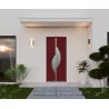Porte d'entrée aluminium monobloc Montpellier bordeaux RAL 3004