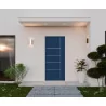 Porte d'entrée aluminium Besançon bleu RAL 5003