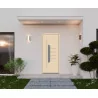 Porte d'entrée aluminium monobloc Vincennes beige RAL 1015 Porte d'entrée aluminium monobloc Vincennes beige RAL 1015