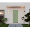 Porte d'entrée aluminium monobloc Vincennes vert RAL 6021 Porte d'entrée aluminium monobloc Vincennes vert RAL 6021