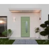 Porte d'entrée aluminium monobloc NANCY vert RAL 6021