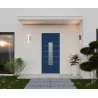 Porte aluminium monobloc REIMS bleu RAL 5003