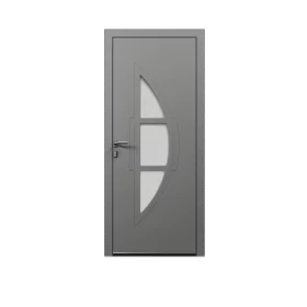 Porte d'entrée aluminium monobloc BAYONNE