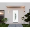 Porte d'entrée aluminium monobloc Bayonne blanc RAL 9016