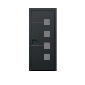 Porte d'entrée aluminium monobloc PARIS