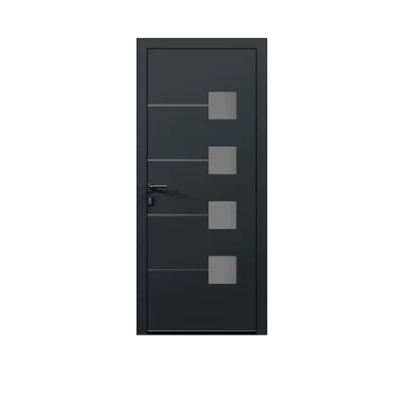 Porte d'entrée aluminium monobloc Paris