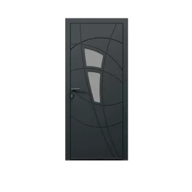 Porte d'entrée aluminium monobloc AVIGNON