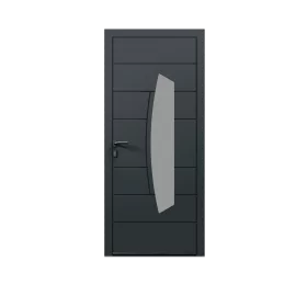 Porte d'entrée aluminium monobloc NANCY