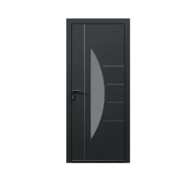 Porte d'entrée aluminium monobloc BAYONNE +