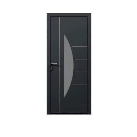 Porte d'entrée aluminium monobloc Bayonne +