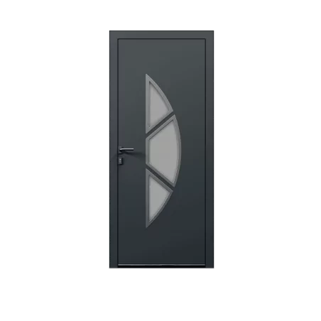 Porte d'entrée aluminium monobloc Tours +