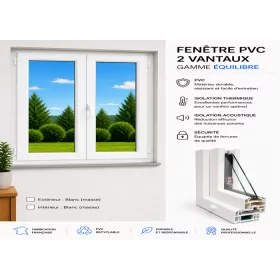 Fenêtre PVC 2 vantaux