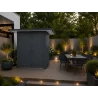 Abri de jardin hibiscus avec porte de garage battante