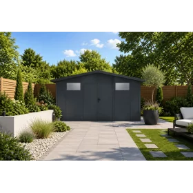 Abri de jardin rose 17,06m²