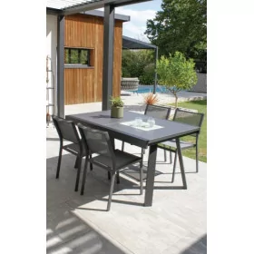 Table de jardin en aluminium Stockholm 6/8 personnes
