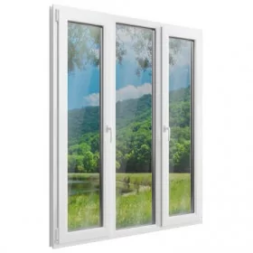 Porte fenêtre PVC 3 vantaux Porte fenêtre PVC 3 vantaux