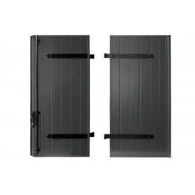 Volet battant aluminium gris