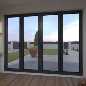 Porte-fenêtre 4 vantaux aluminium